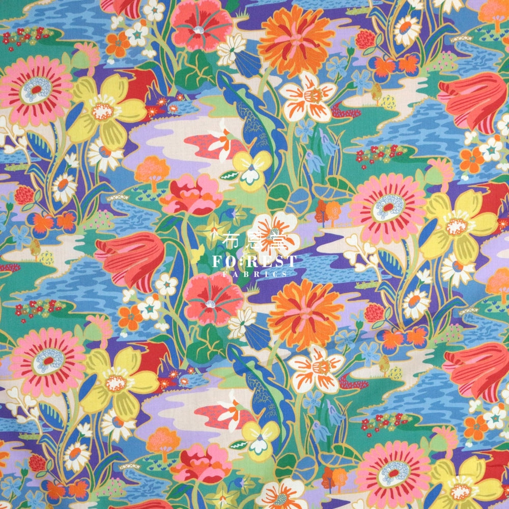 Liberty Of London (Cotton Tana Lawn Fabric) - Sunshine Meadow Cotton