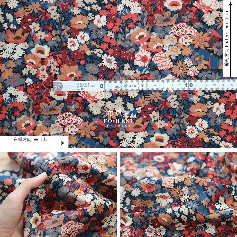 Liberty of London (Cotton Tana Lawn Fabric) - Thorpe Brown - FO:REST Fabric 布恩堂Liberty fabrictana lawnjapanese fabricykk zipper
