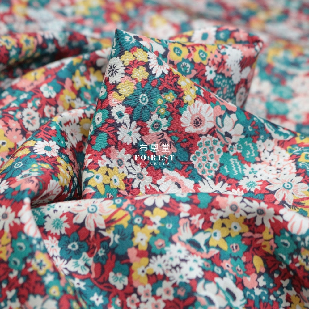 Liberty Of London (Cotton Tana Lawn Fabric) - Thorpe Hill Red Cotton