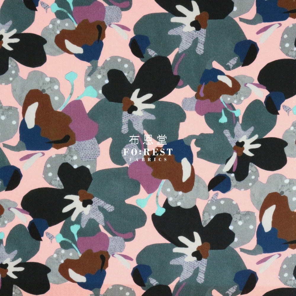 Liberty Of London (Cotton Tana Lawn Fabric) - Treloyhan Pink Cotton