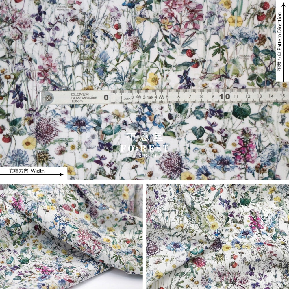 Liberty Of London (Cotton Tana Lawn Fabric) - Wild Flower Cotton
