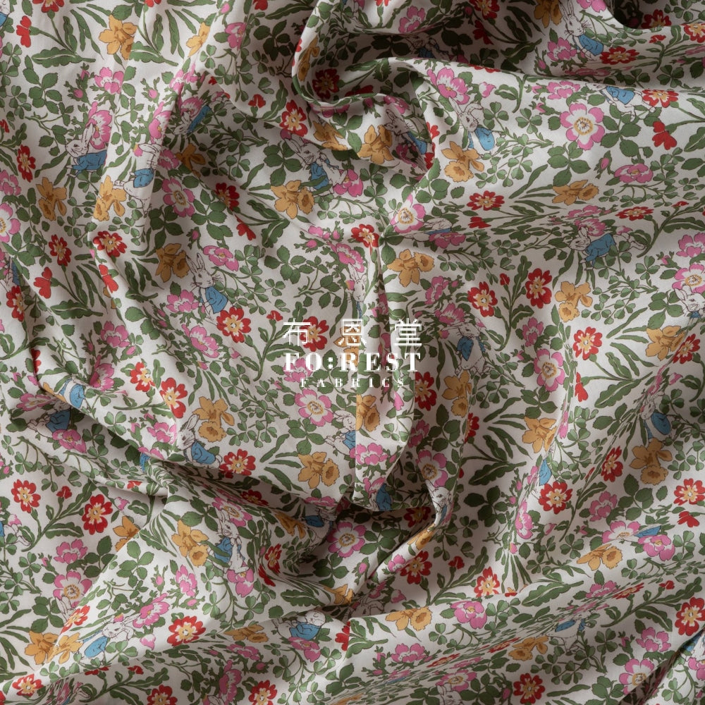 Liberty Of London (Japan) - Peter Rabbit Green Cotton Tana Lawn