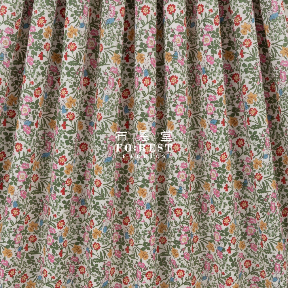 Liberty Of London (Japan) - Peter Rabbit Green Cotton Tana Lawn