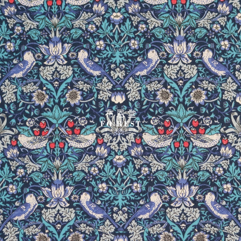 Liberty Of London (Lantana Fabric) - Strawberry Thief Blue Lantana