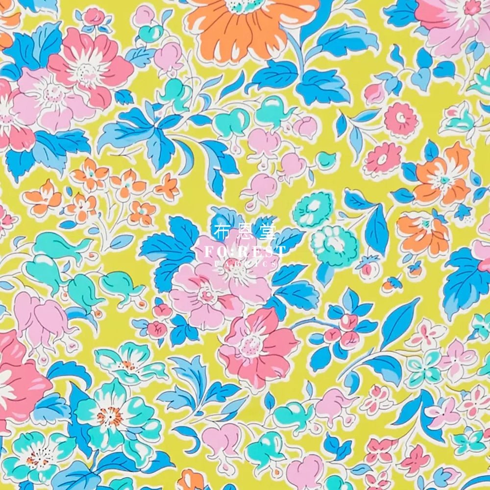 Liberty of London (Silk Crepe de Chine) - Clare ricco fabric - FO:REST Fabric 布恩堂Liberty fabrictana lawnjapanese fabricykk zipper