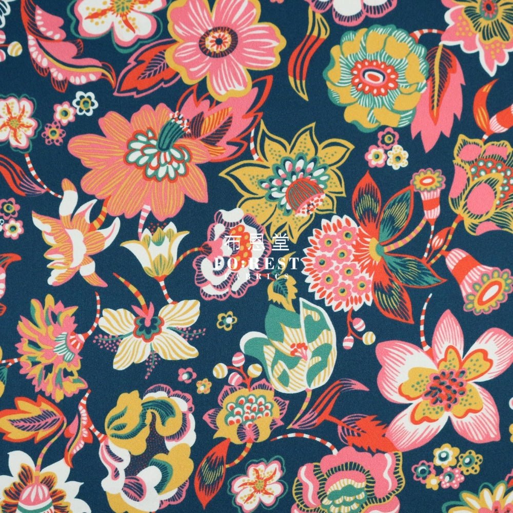 Liberty of London (Silk Satin) - Delft Dream fabric - FO:REST Fabric 布恩堂Liberty fabrictana lawnjapanese fabricykk zipper