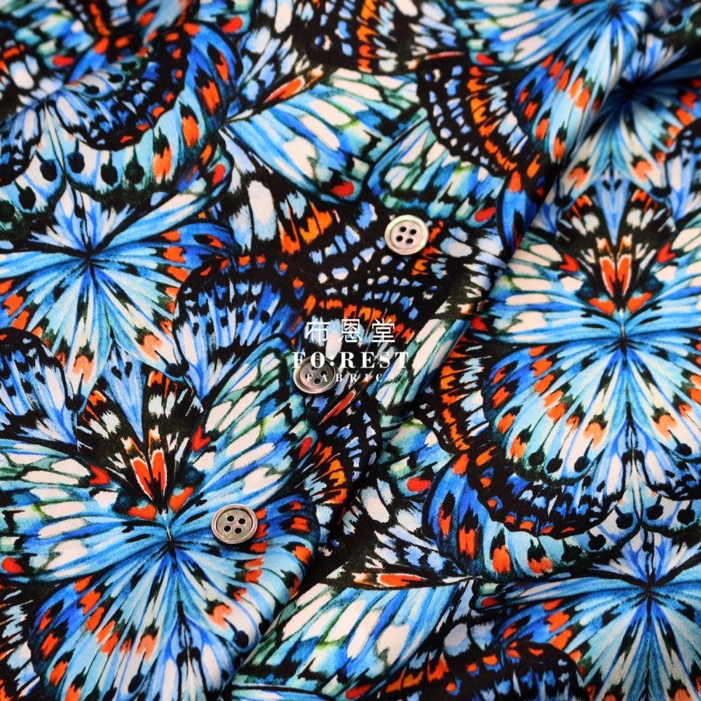 Liberty Of London (Silk Satin) - Kaleidoscope Fabric Silk Satin