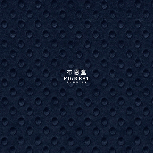 Minky - Cuddle Dimple Baby Navy Cotton