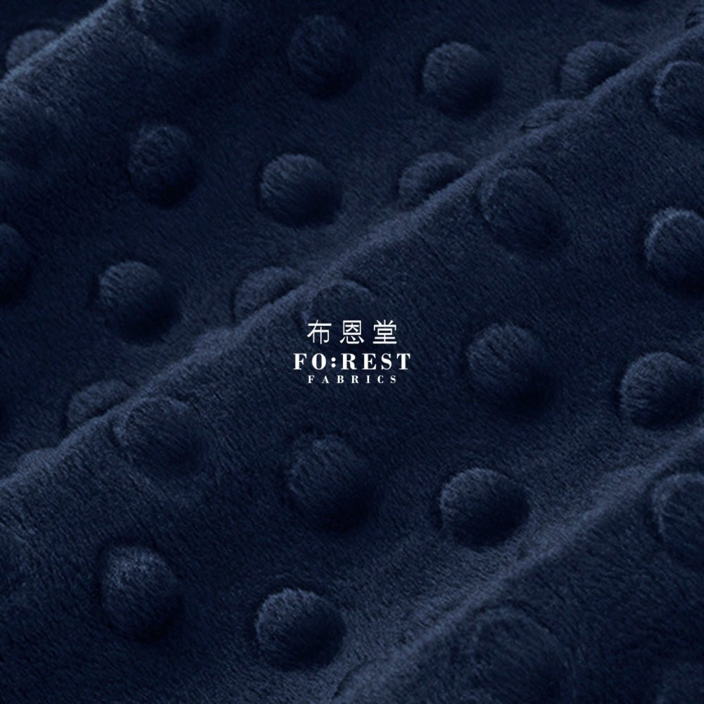 Minky - Cuddle Dimple Navy - FO:REST Fabric 布恩堂Liberty fabrictana lawnjapanese fabricykk zipper