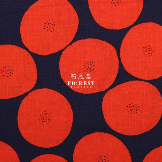 Muddy Works - Canvas Anpan Bread Fabric Darkred