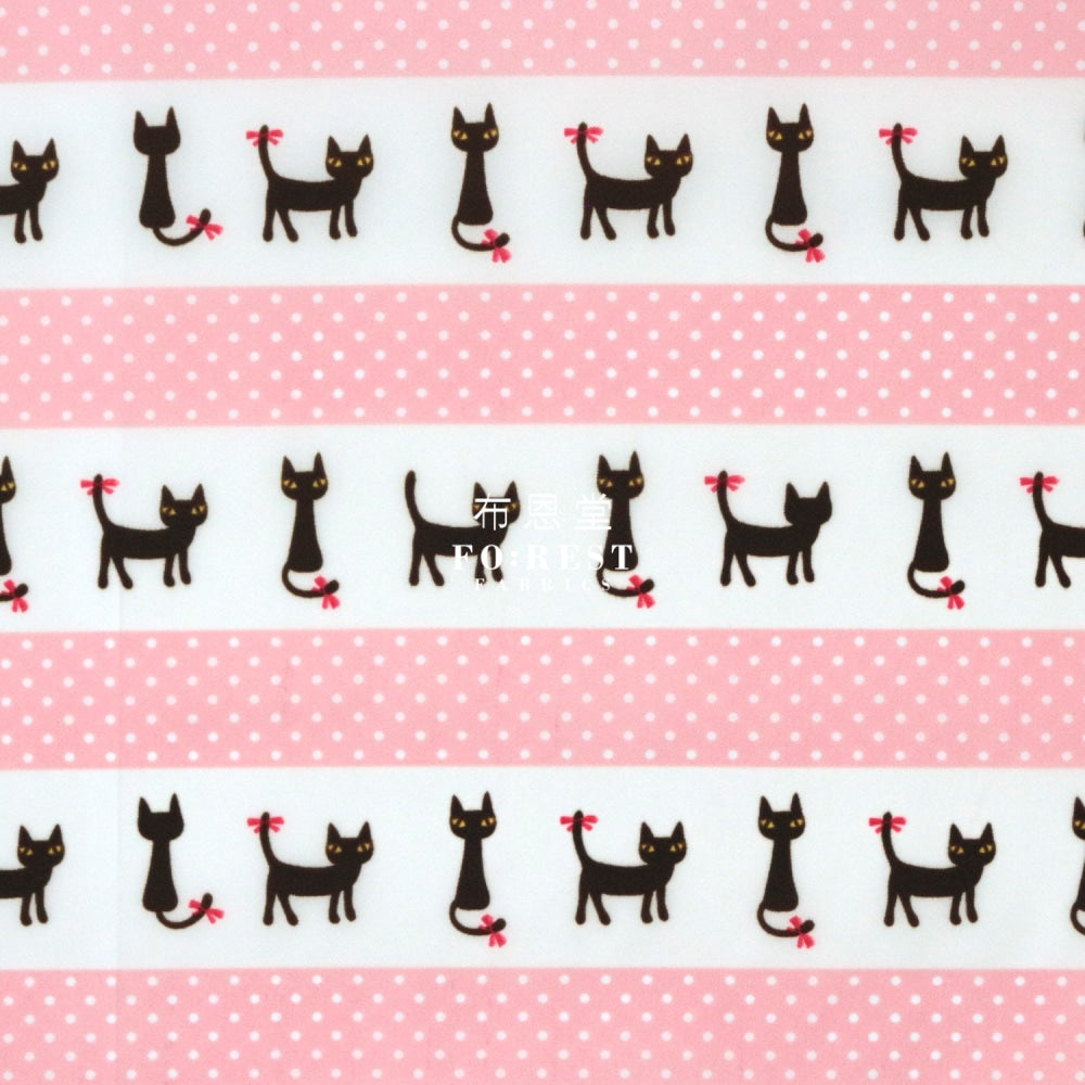 Nylon Waterproof - Cats Dotpink
