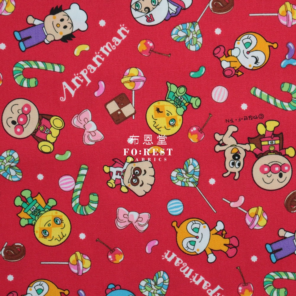 Oxford - Anpanman Fabric Red (Member)