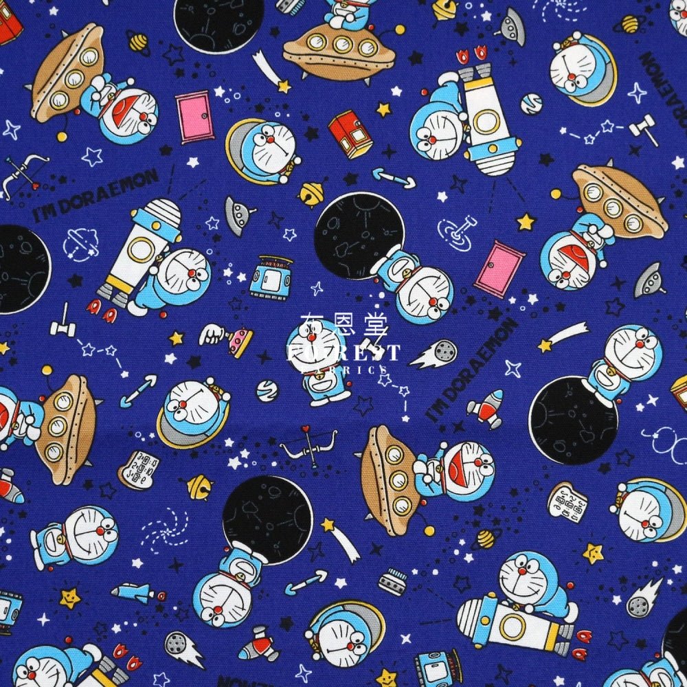 oxford - Doraemon bean bread Blue fabric (member) - FO:REST Fabric 布恩堂Liberty fabrictana lawnjapanese fabricykk zipper
