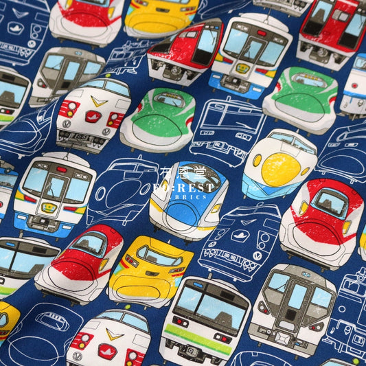 Oxford - Jr Train Fabric Navy Oxford