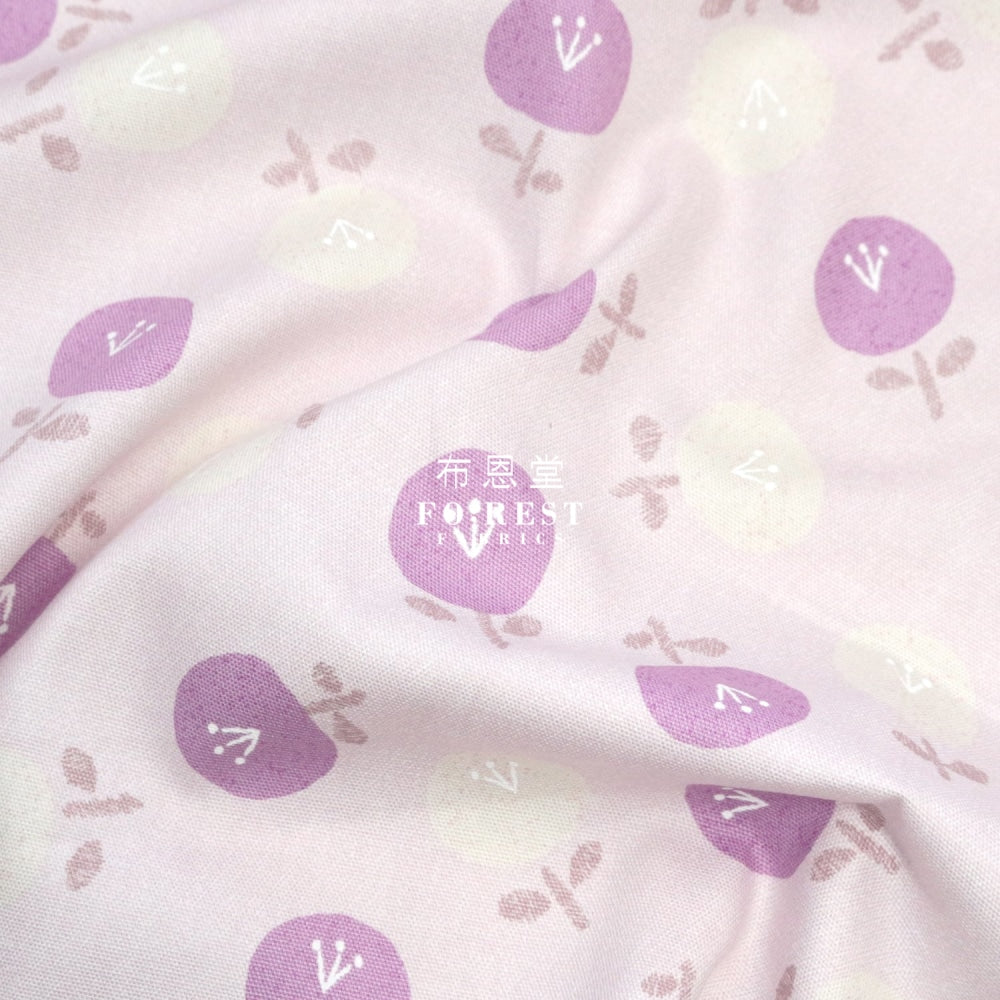 Oxford - Little Flower Fabric Lt.purple Oxford