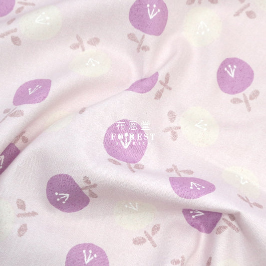 Oxford - Little Flower Fabric Lt.purple Oxford