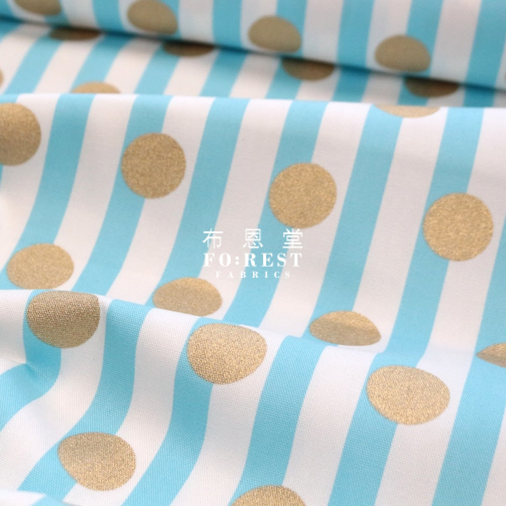 Oxford - Mix And Match Dot Strip Fabric A Blue