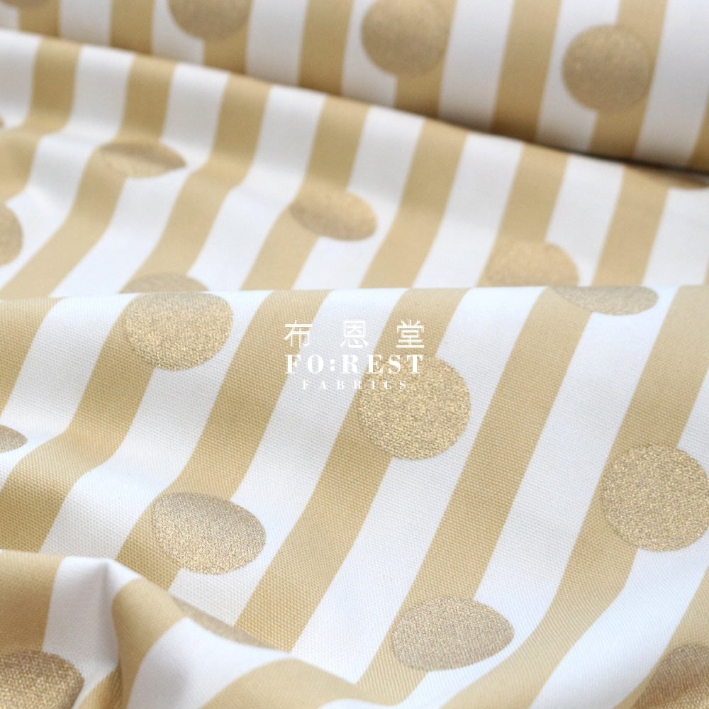 Oxford - Mix And Match Dot Strip Fabric C Khaki