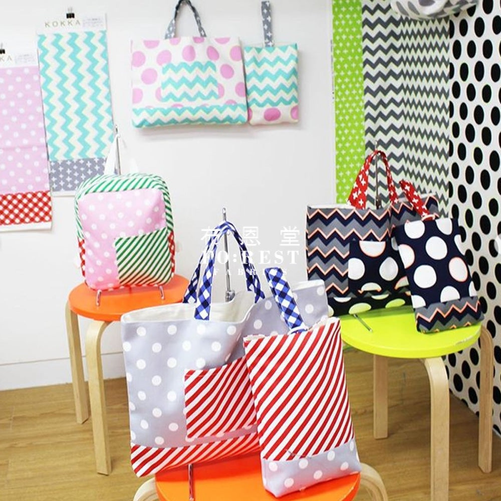 Oxford - Mix And Match Dot Strip Grid Fabric