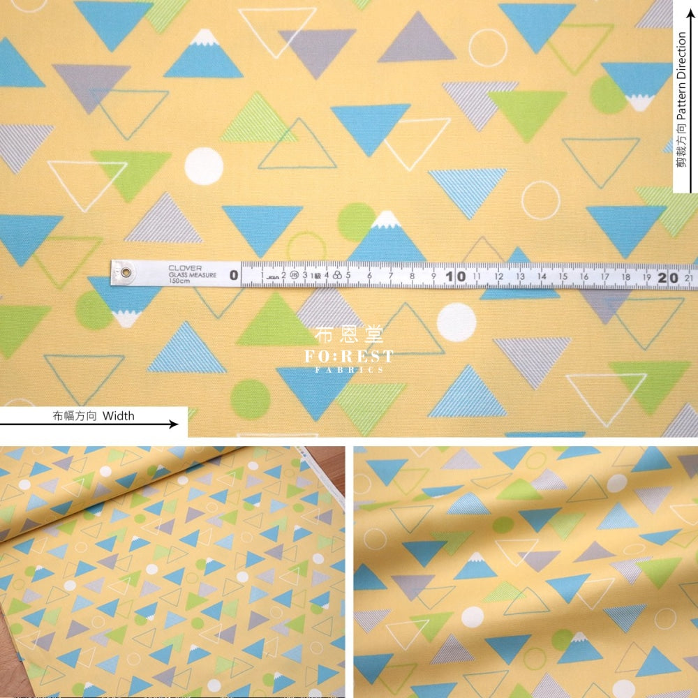 Oxford - Triangle Fuji Fabric Lt.yellow Oxford