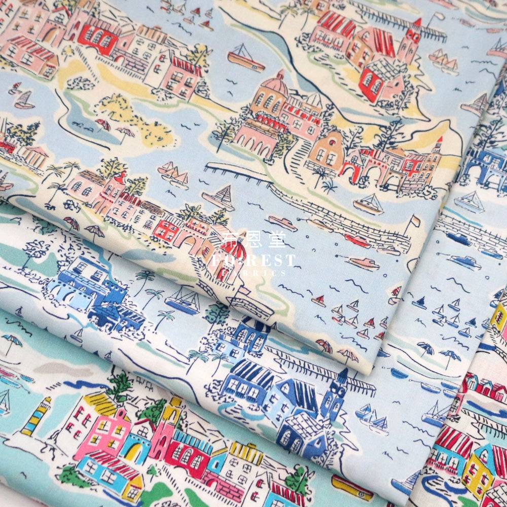 Quilting Liberty - Adventure Coast B Lasenby Cotton