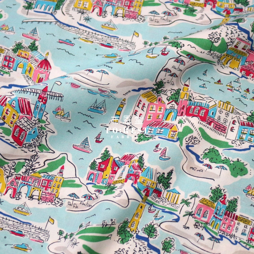 Quilting Liberty - Adventure Coast B Lasenby Cotton