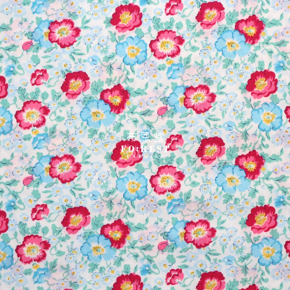 Quilting Liberty - Coastal Flowers B Lasenby Cotton