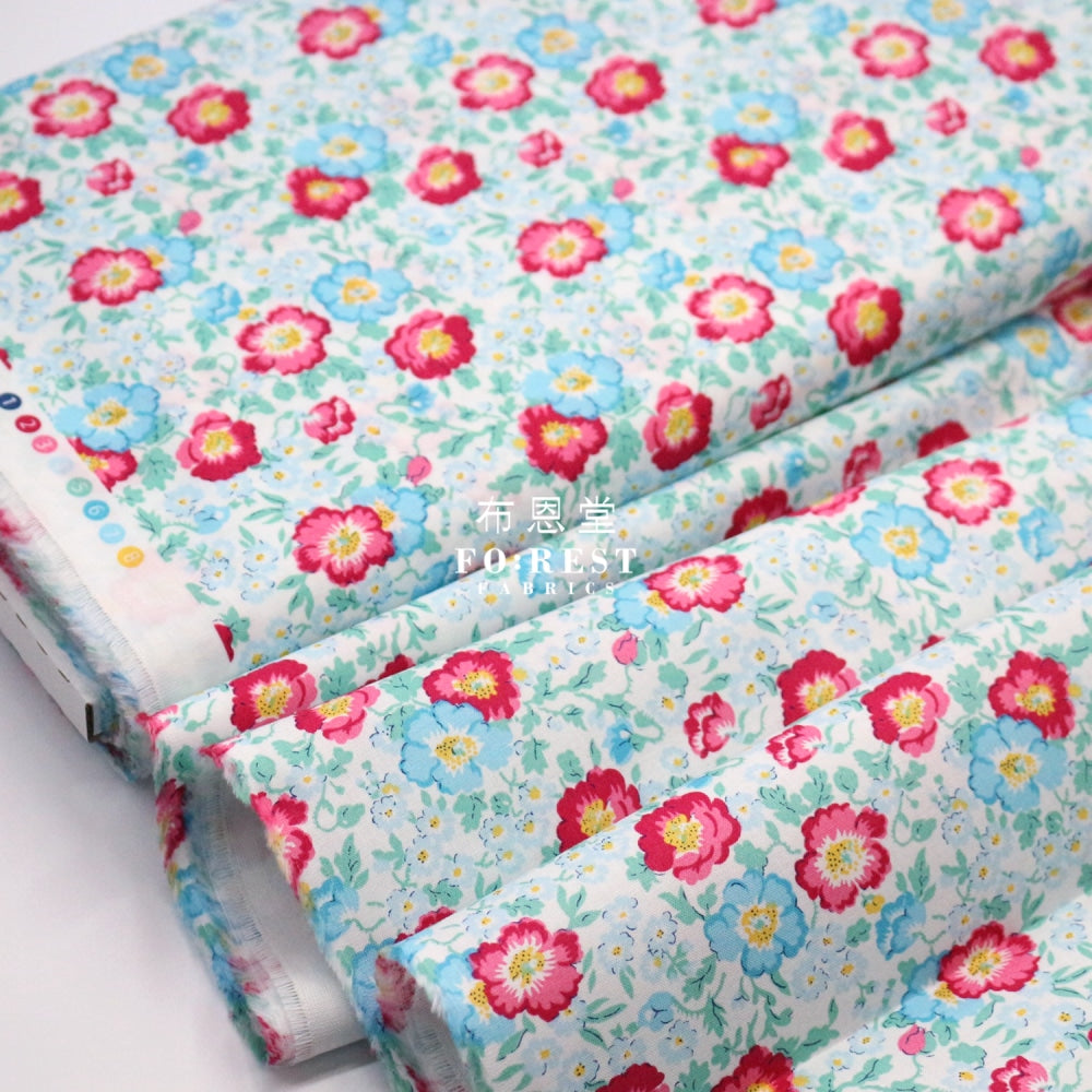 Quilting Liberty - Coastal Flowers B Lasenby Cotton