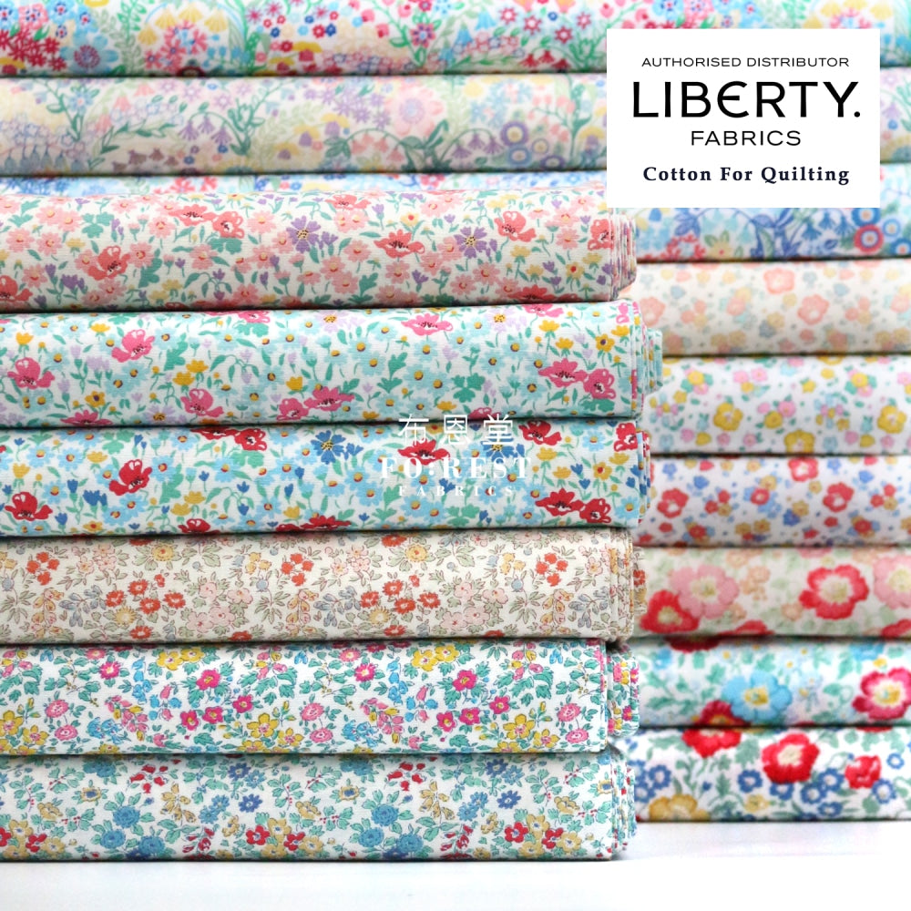 Quilting Liberty - Coastal Flowers B Lasenby Cotton