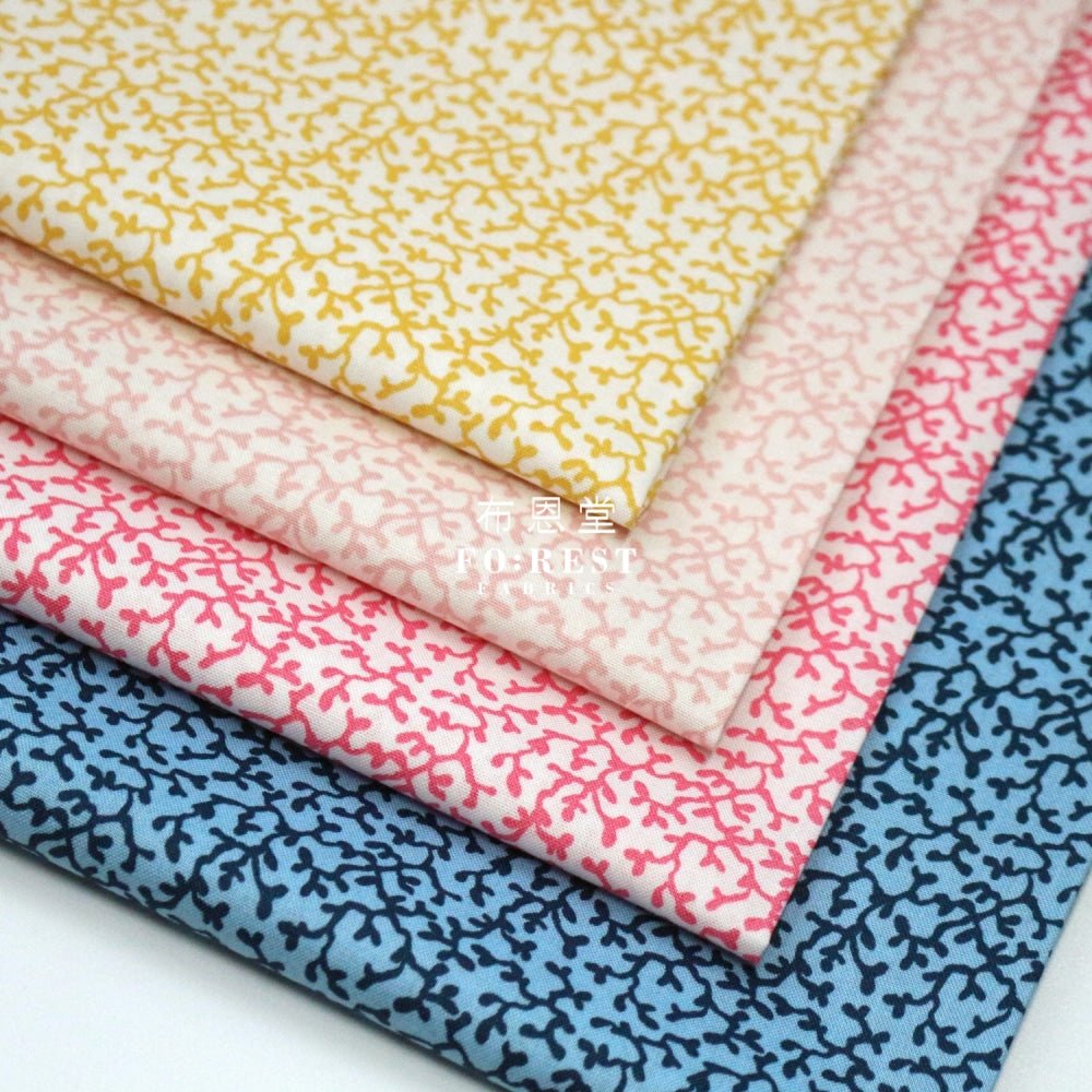 Quilting Liberty - Corallium D - FO:REST Fabric 布恩堂Liberty fabrictana lawnjapanese fabricykk zipper