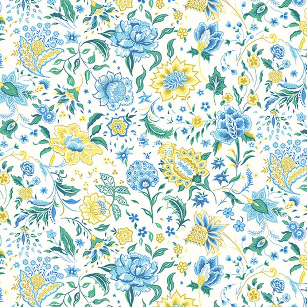 Quilting Liberty - Melou Meadow Green Lasenby Cotton