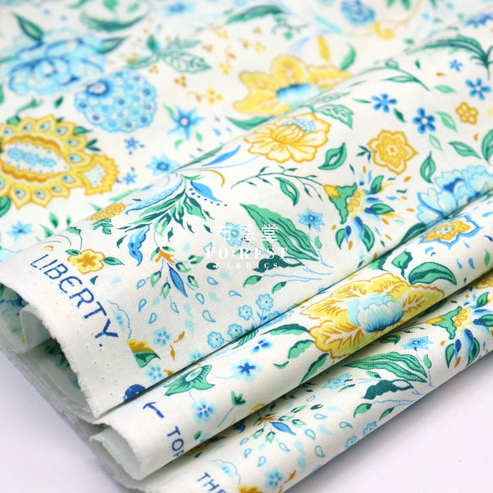Quilting Liberty - Melou Meadow Green Lasenby Cotton