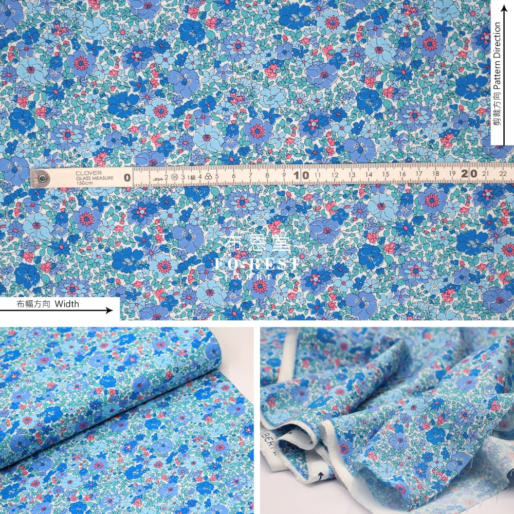 Quilting Liberty - Midnight Garden Arley Garden Lasenby Cotton
