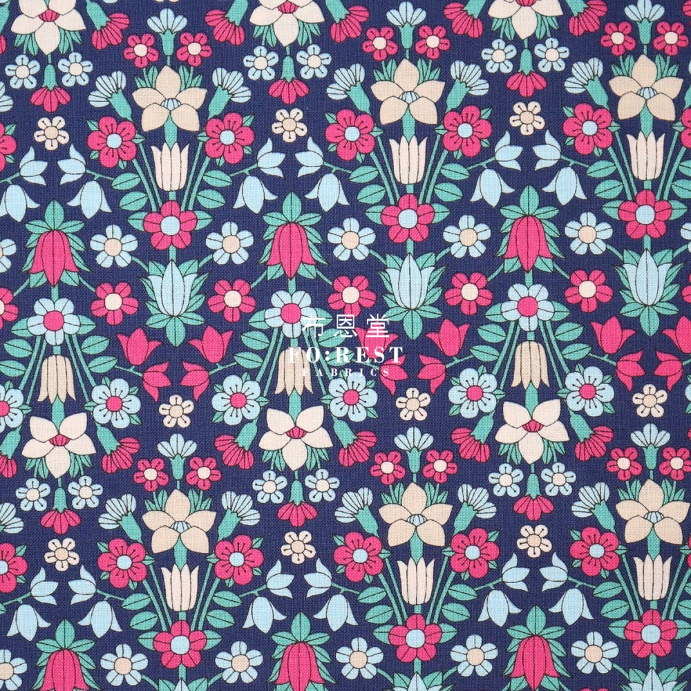 Quilting Liberty - Midnight Garden Hampstead Meadow Lasenby Cotton