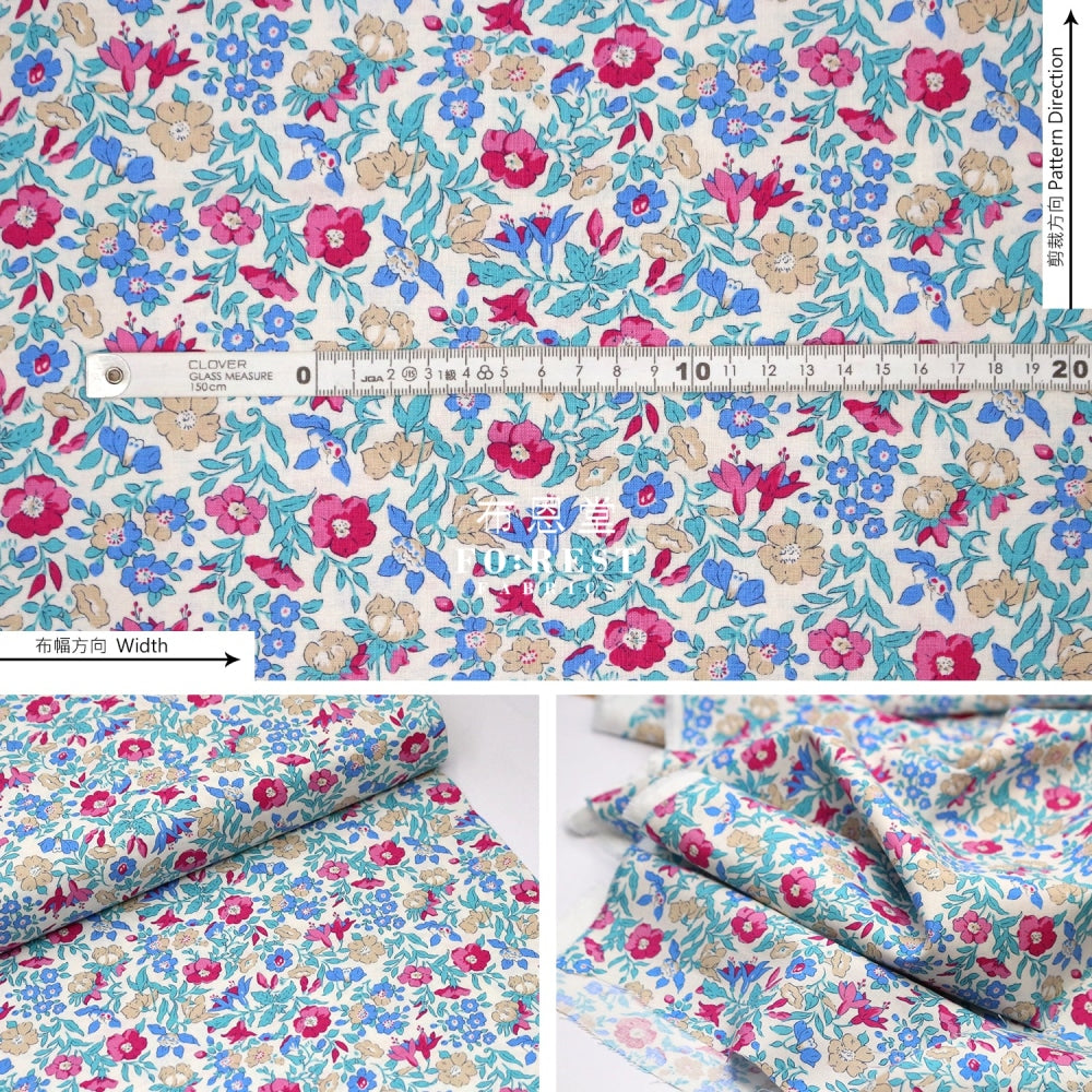 Quilting Liberty - Midnight Garden Mamie Lasenby Cotton