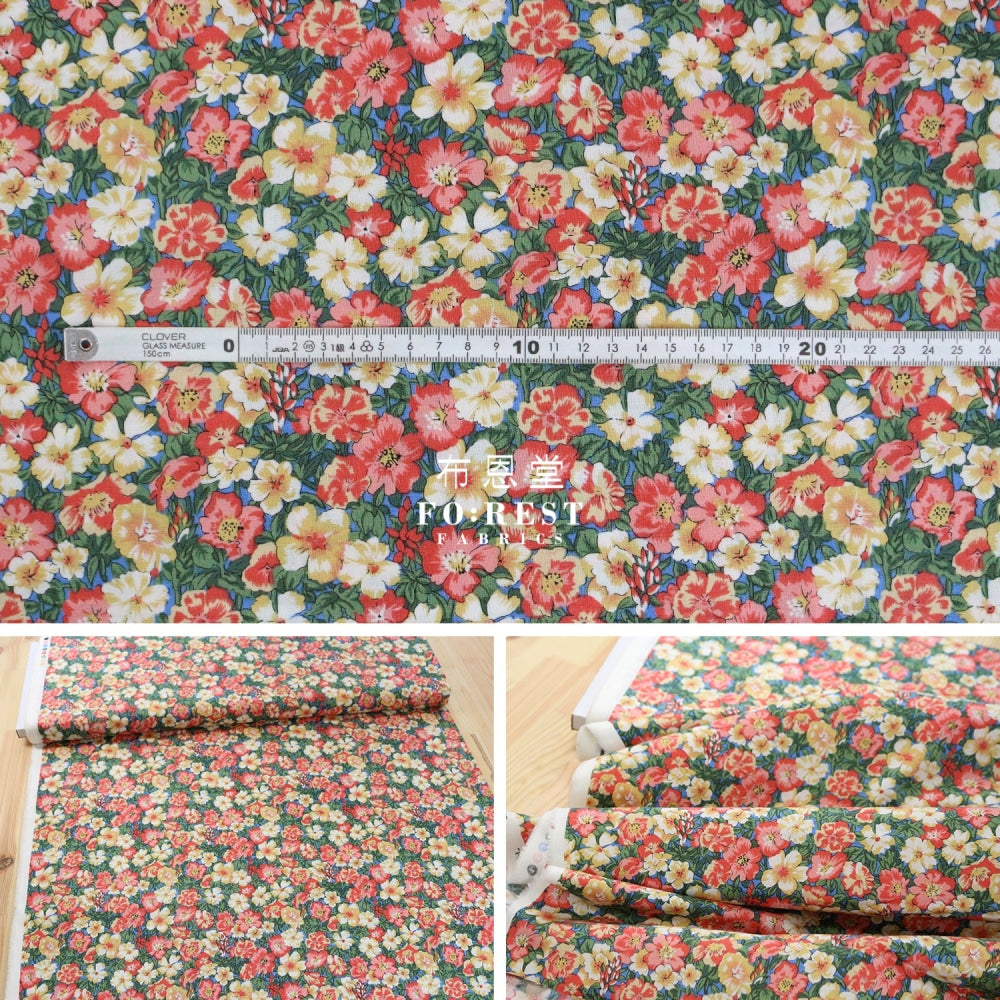Quilting Liberty - Peach Bloom A Lasenby Cotton