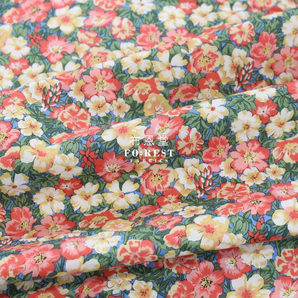 Quilting Liberty - Peach Bloom A Lasenby Cotton