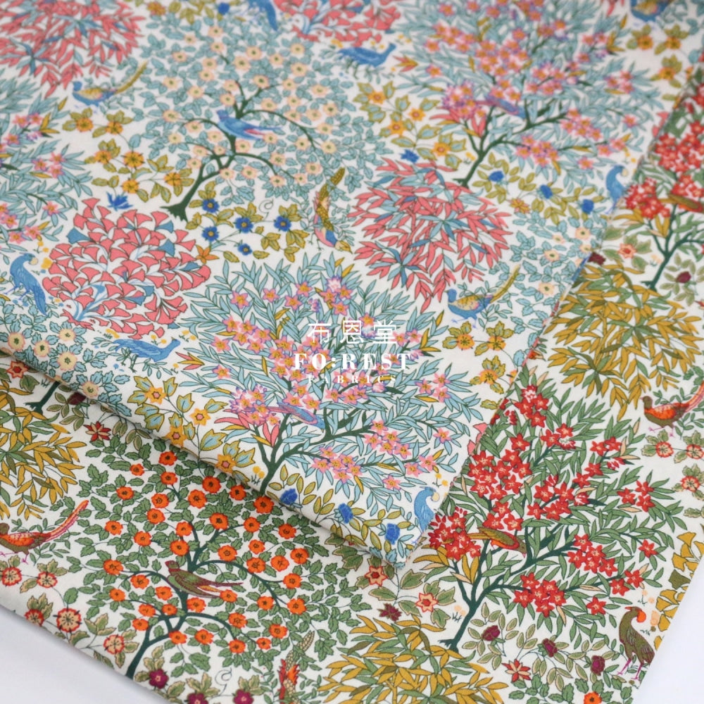 Quilting Liberty - Pheasant Forest B Lasenby Cotton
