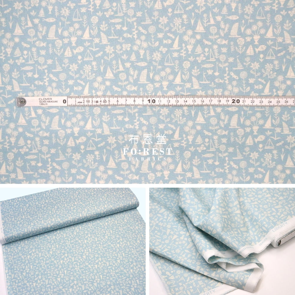 Quilting Liberty - Sealife D Lasenby Cotton