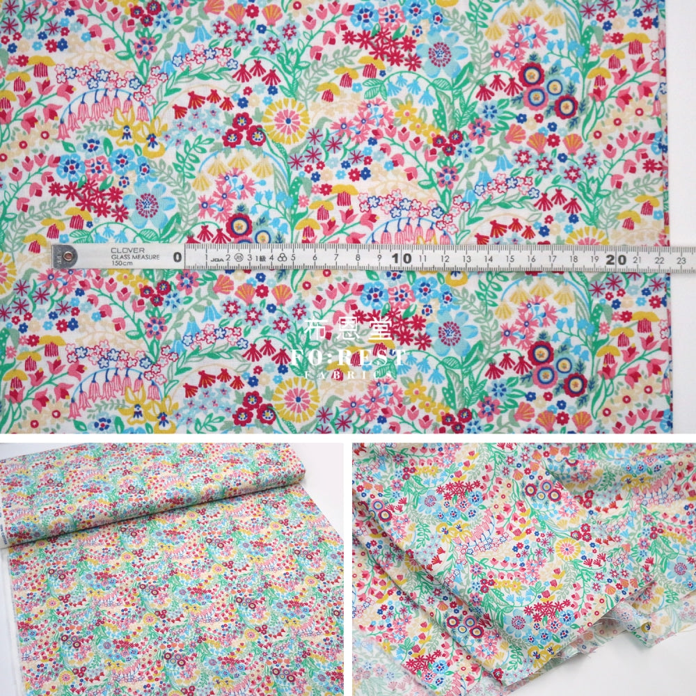 Quilting Liberty - Shell Garden B Lasenby Cotton