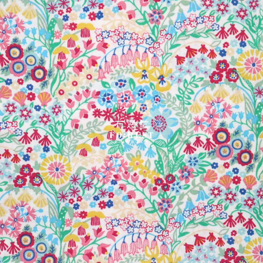 Quilting Liberty - Shell Garden B Lasenby Cotton