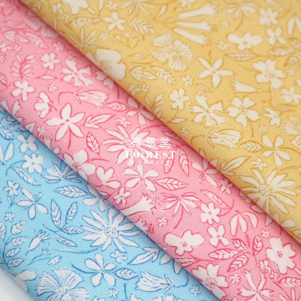 Quilting Liberty - Summer Sketch A Lasenby Cotton