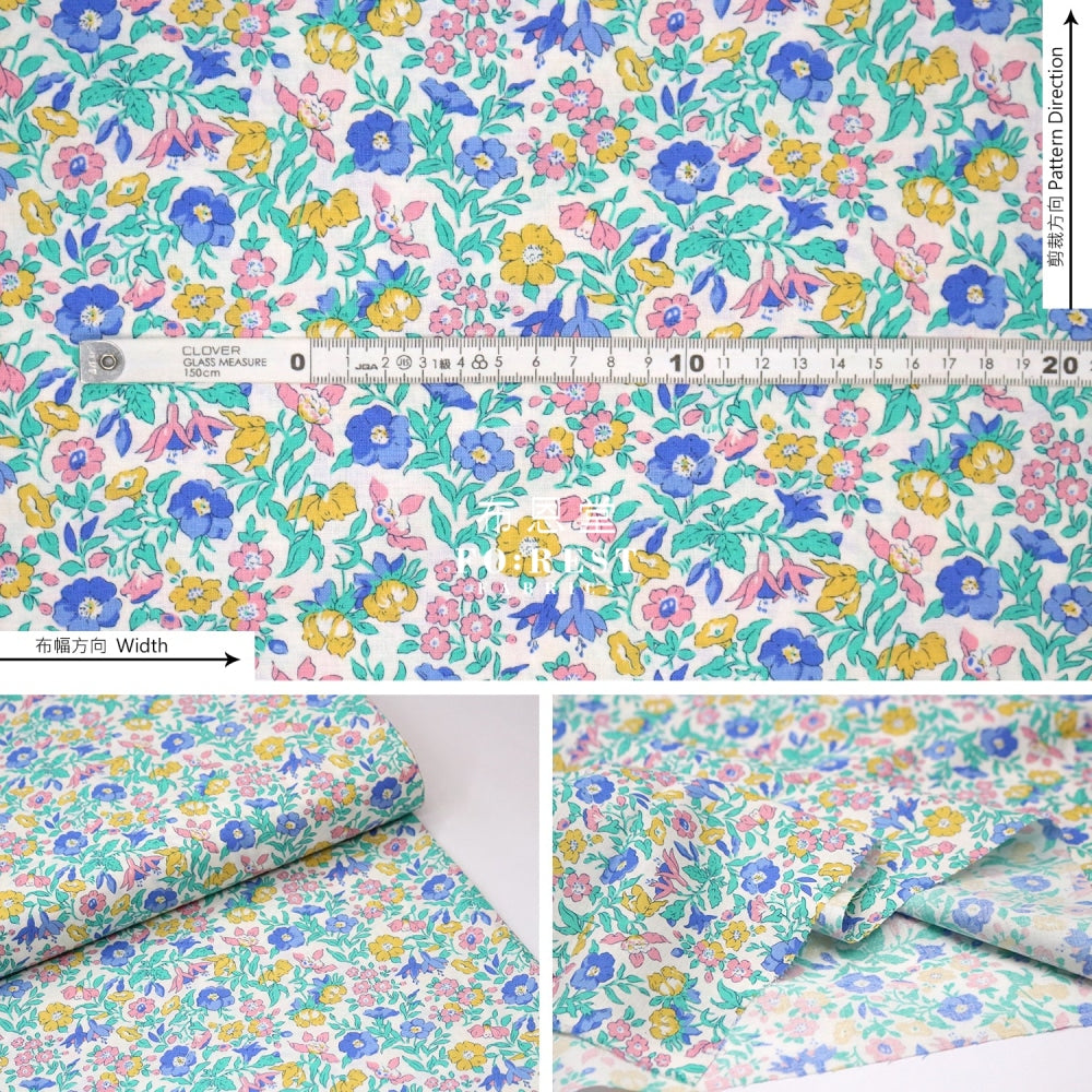 Quilting Liberty - Sunrise Mamie Lasenby Cotton
