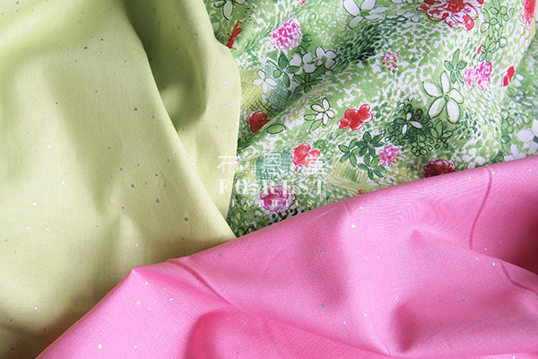 cotton - Meadow Pollen Metallic fabric - forest-fabric