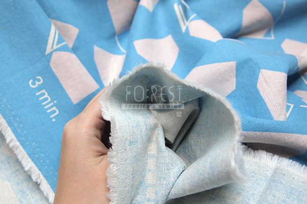 3min - cotton linen - Window Light fabric - forest-fabric