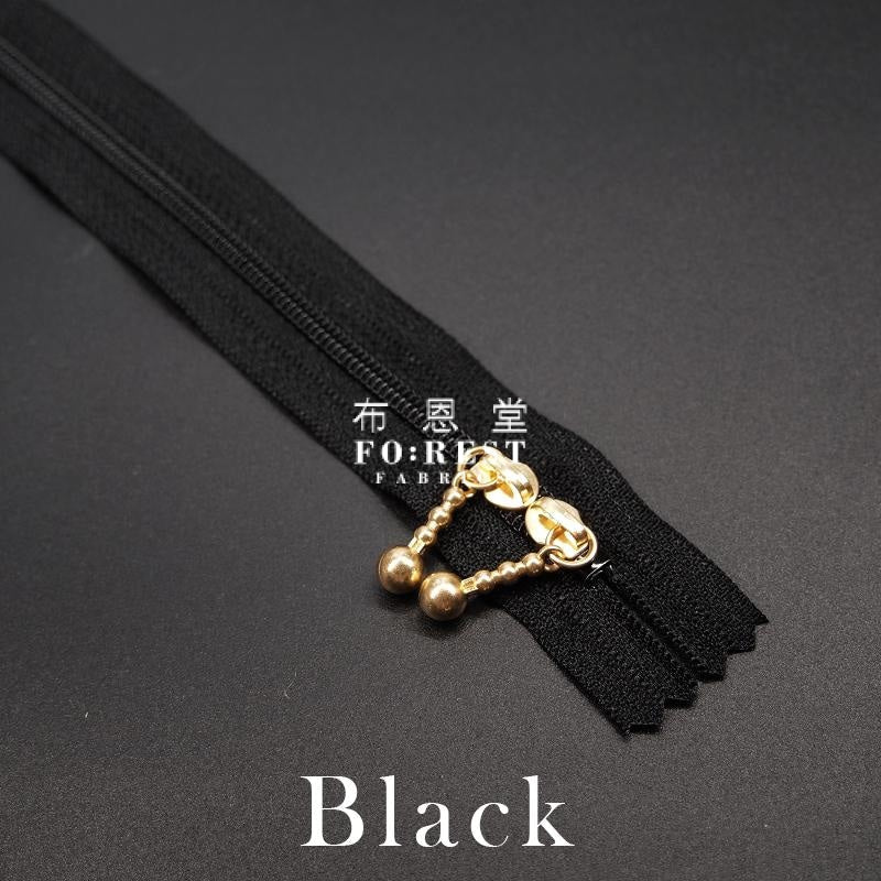 YKK 40cm Double - sided Zipper Golden - FO:REST Fabric 布恩堂Liberty fabrictana lawnjapanese fabricykk zipper