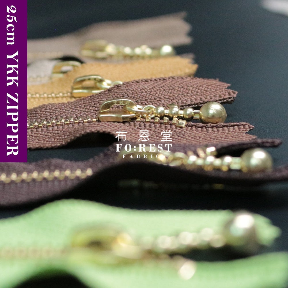 Ykk Zipper Golden 25Cm