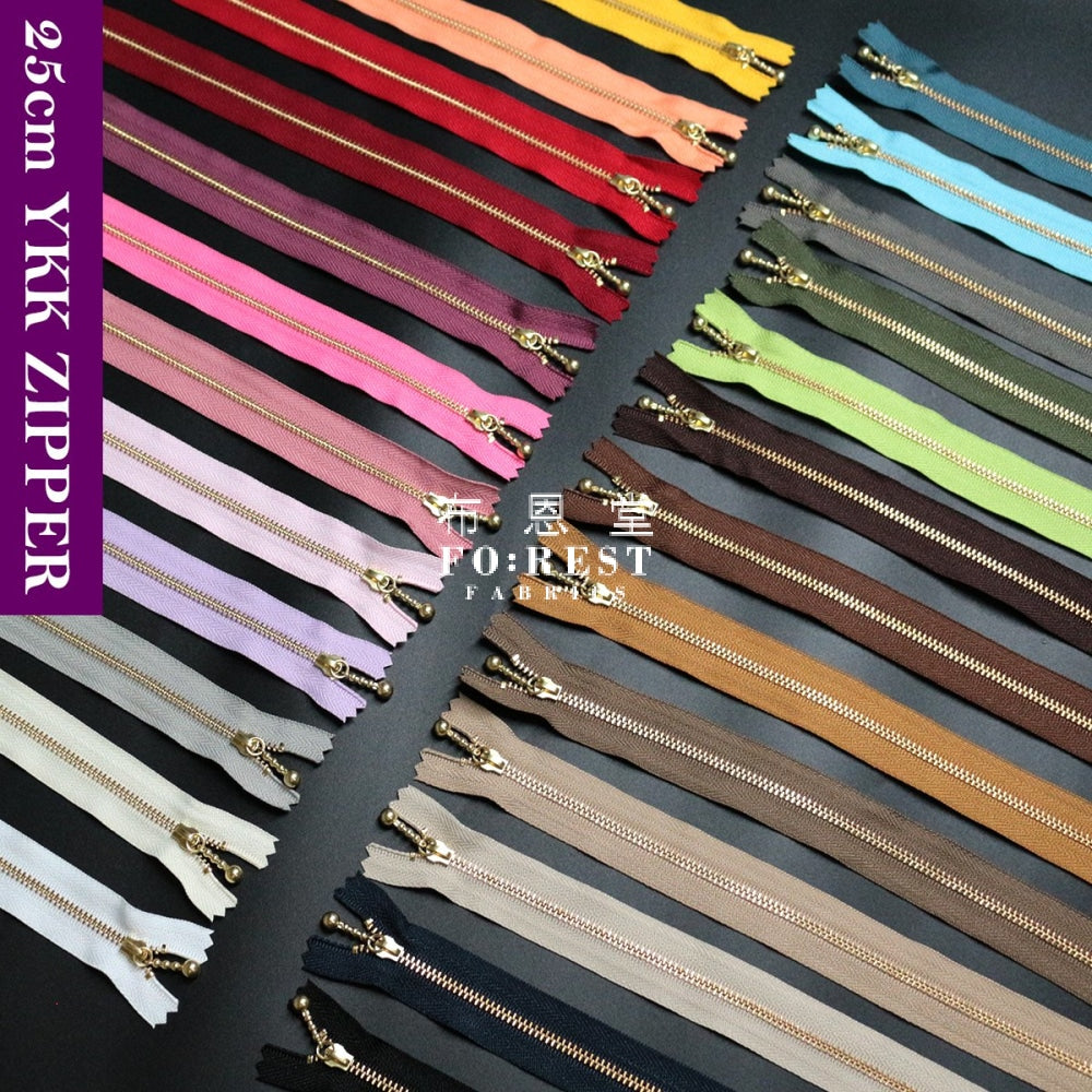 Ykk Zipper Golden 25Cm