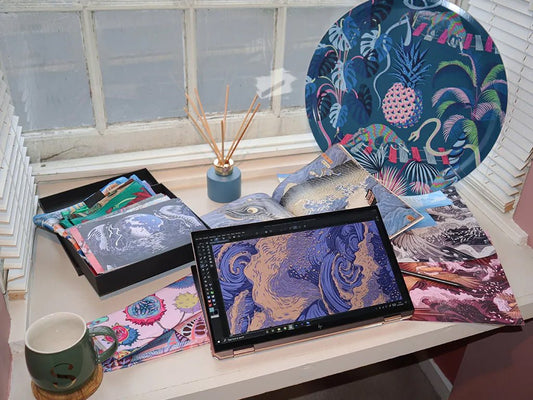 Liberty of London《黄昏的波浪》/Vespertine Wave - FO:REST Fabric 布恩堂