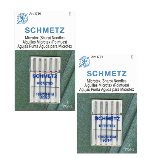 Schmetz Microtex (Sharp) Needles 鋒利家用車針